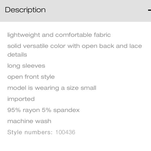 CLOSET CLOSING‼️Open Back Lace Sweater - Picture 8 of 8